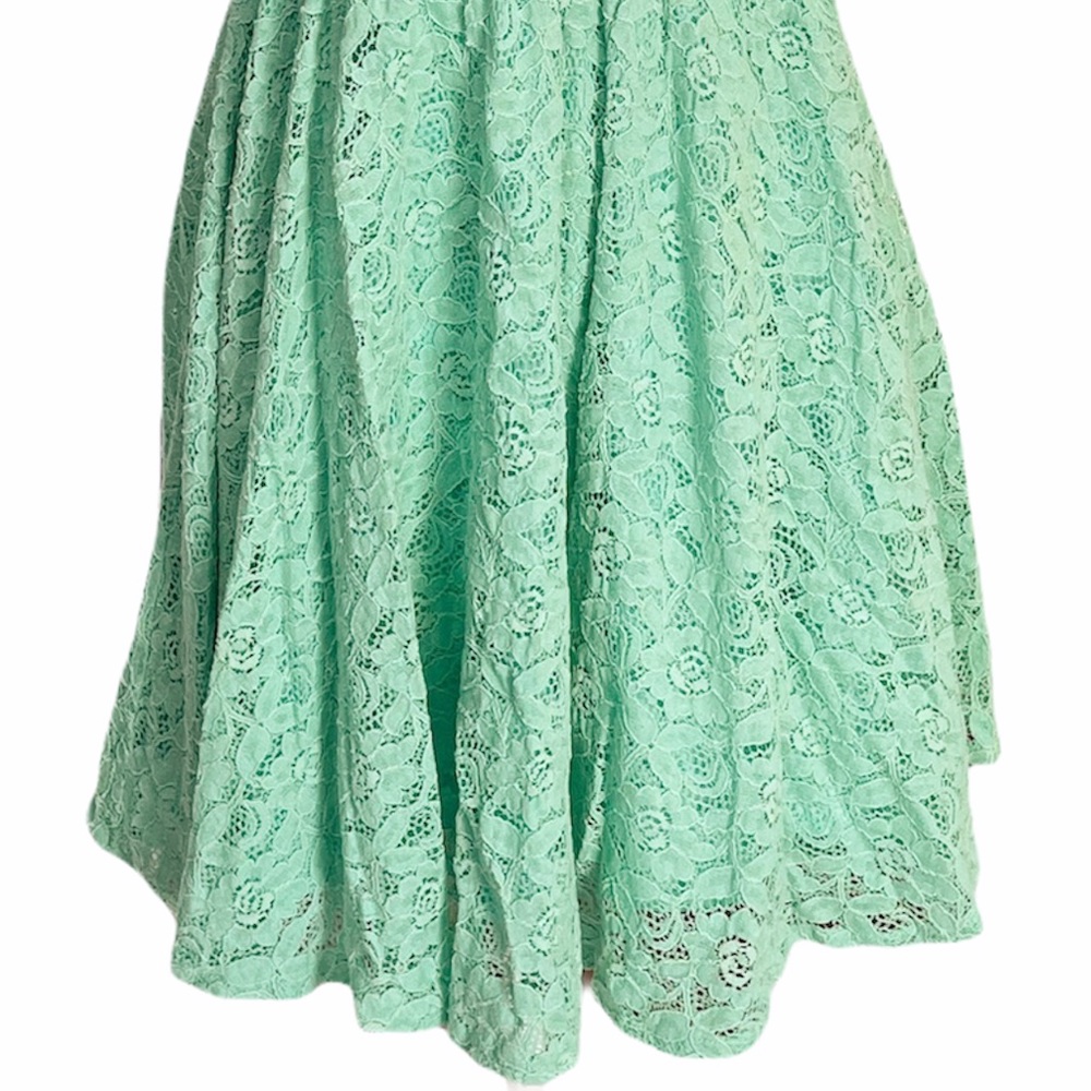 Pins And Needles Backless Lace Mint Green Dress - Picture 6 of 9